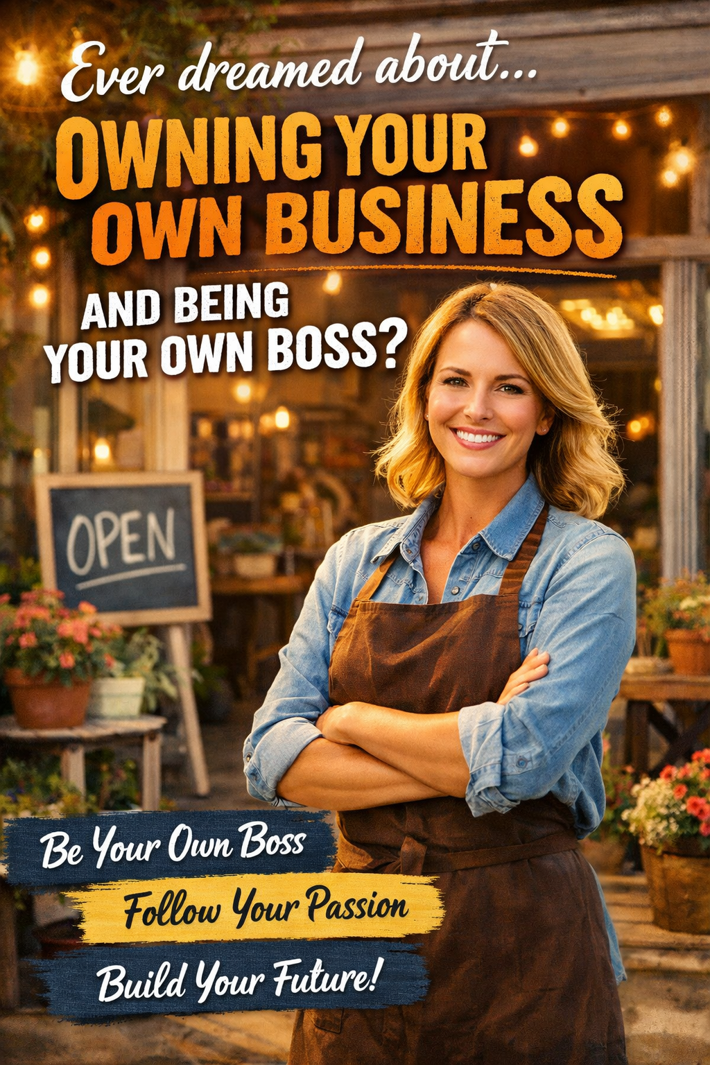 Ever dreamed about owning your own business and being your own boss?